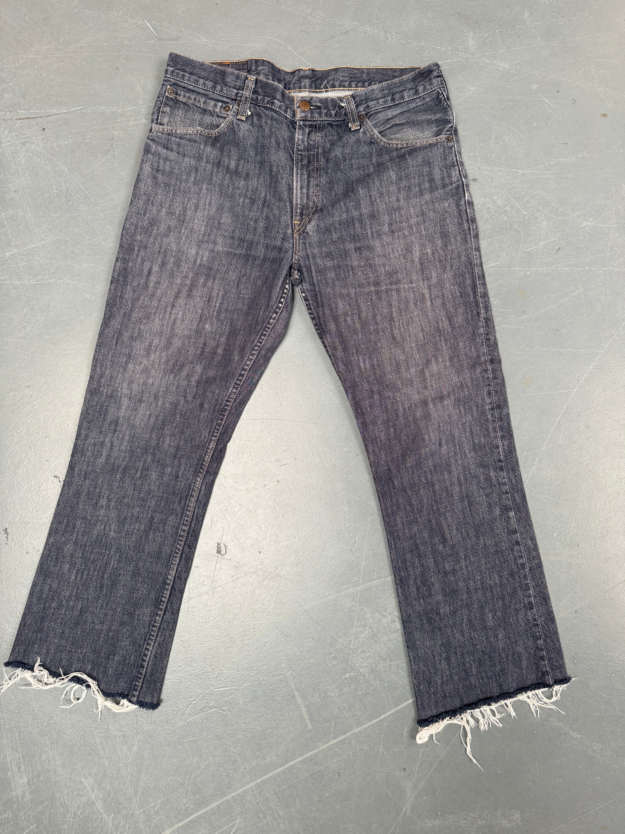 Mens Levis 501 Regular Fit Vintage Jean - W 34 L 28 - Slate Grey