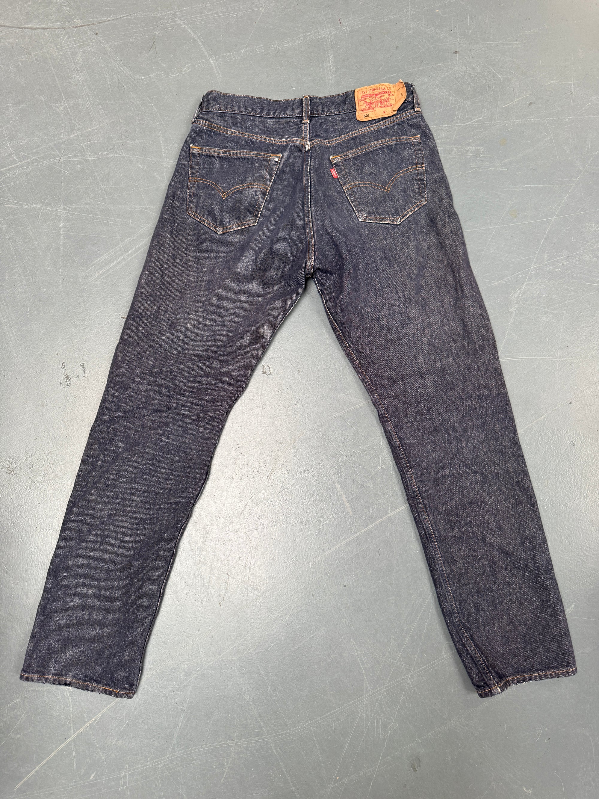 Mens Levis 501 Regular Fit Vintage Jean - W 30 L 32 - Slate Grey SL138
