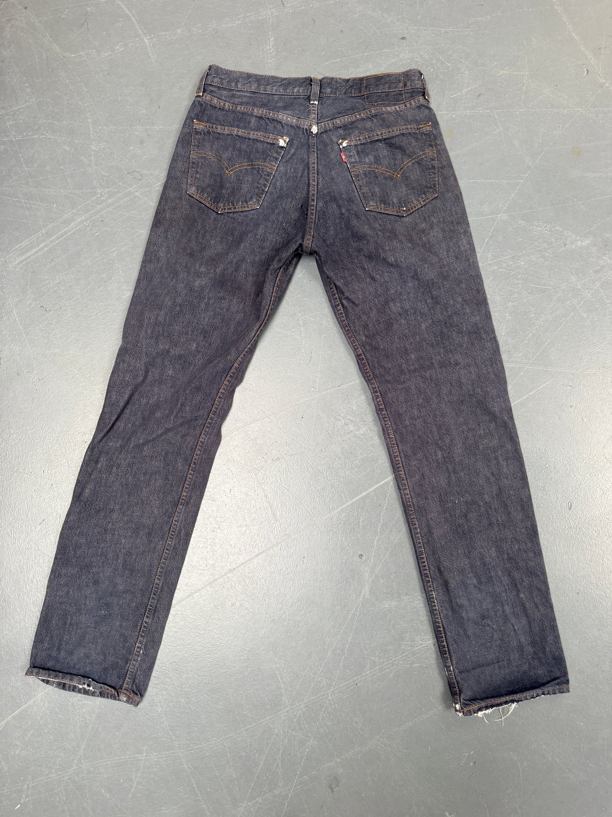 Mens Levis 501 Regular Fit Vintage Jean - W 30 L 32 - Slate Grey SL152