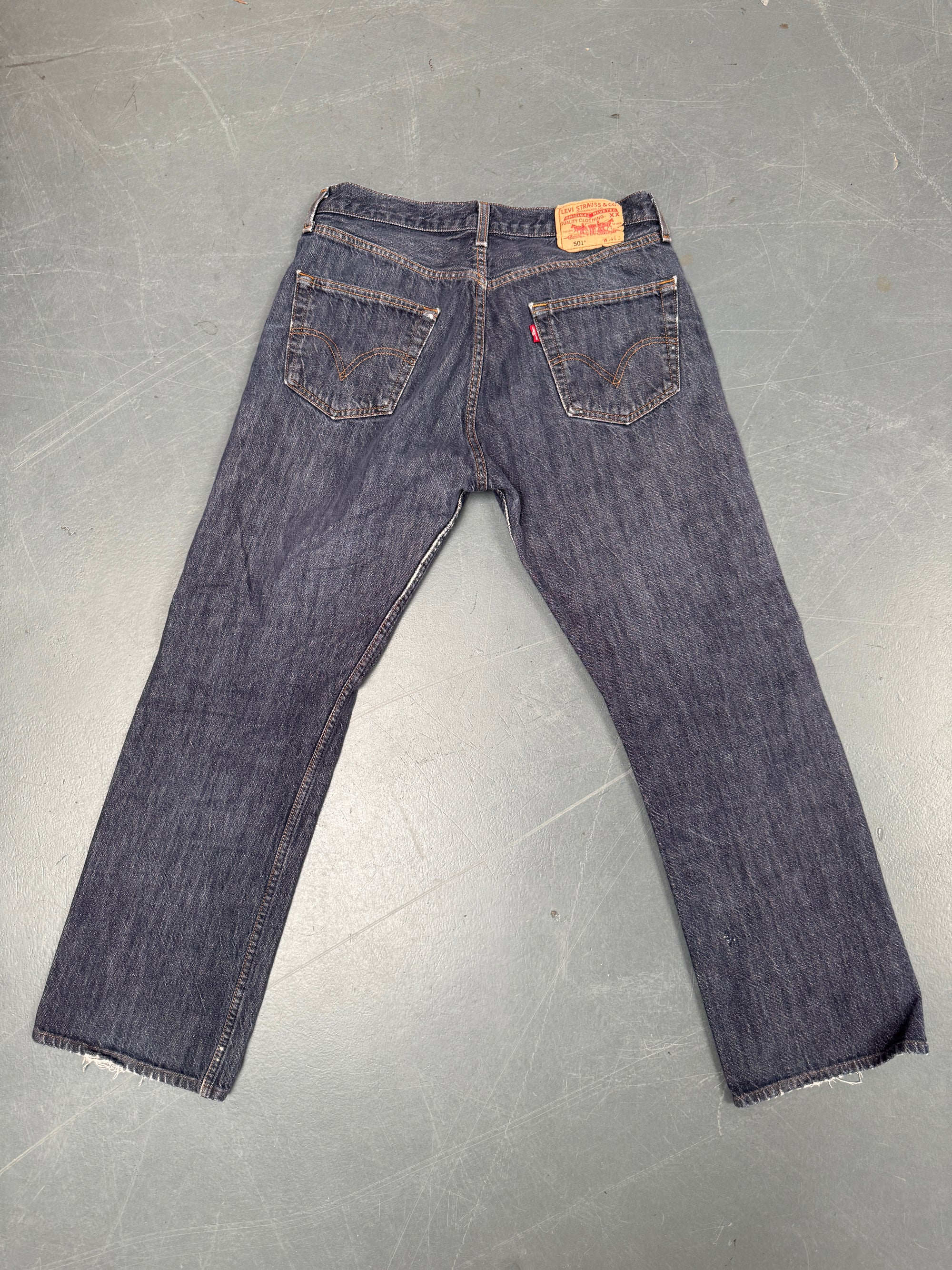 Mens Levis 501 Regular Fit Vintage Jean - W 30 L 29 - Slate Grey SL160