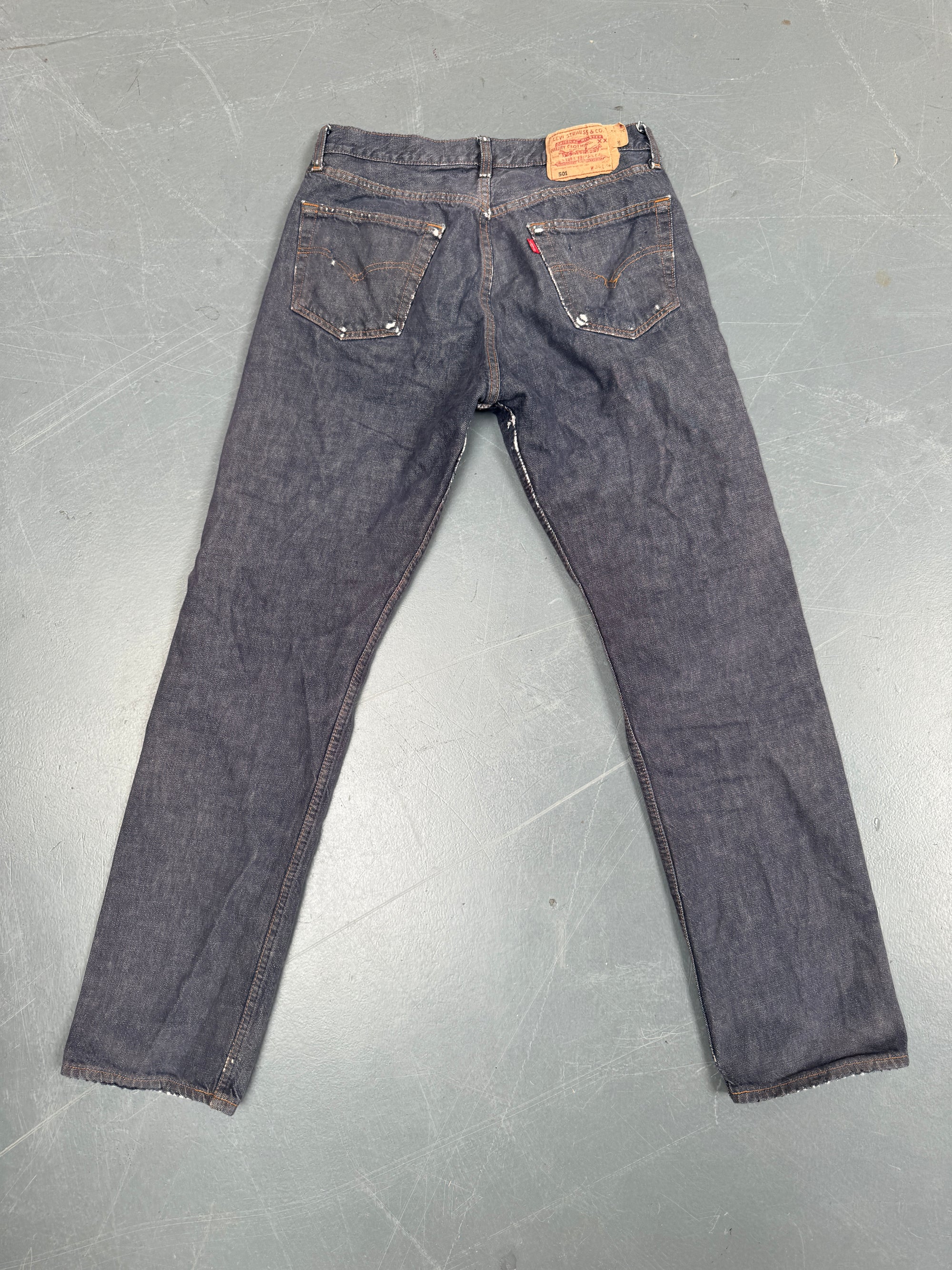 Mens Levis 501 Regular Fit Vintage Jean - W 30 L 32 - Slate Grey SL220