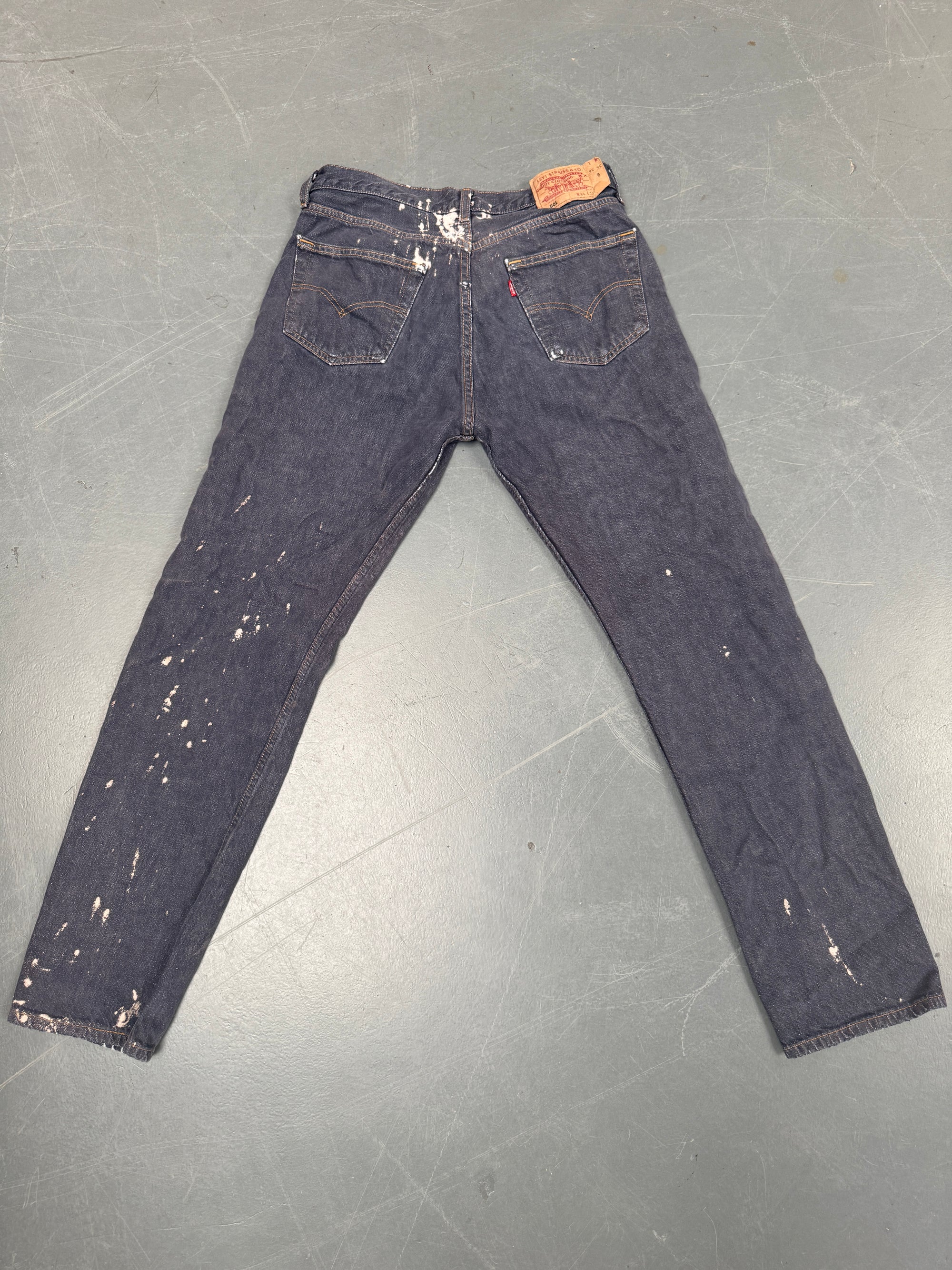 Mens Levis 501 Regular Fit Vintage Jean - W 32 L 32 - Slate Grey SL236
