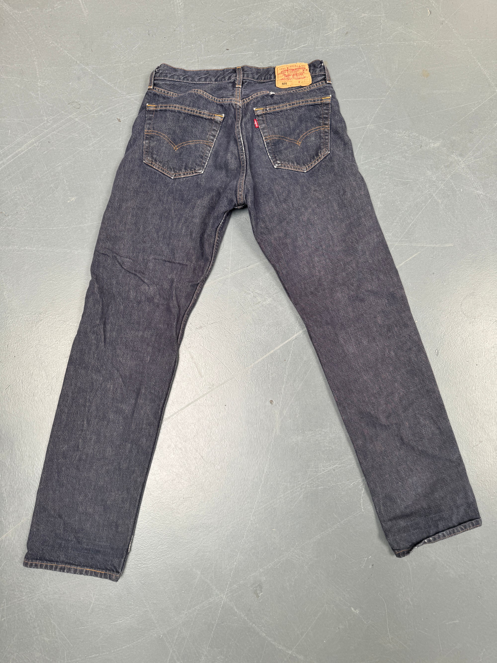 Mens Levis 501 Regular Fit Vintage Jean - W 30 L 32 - Slate Grey SL258