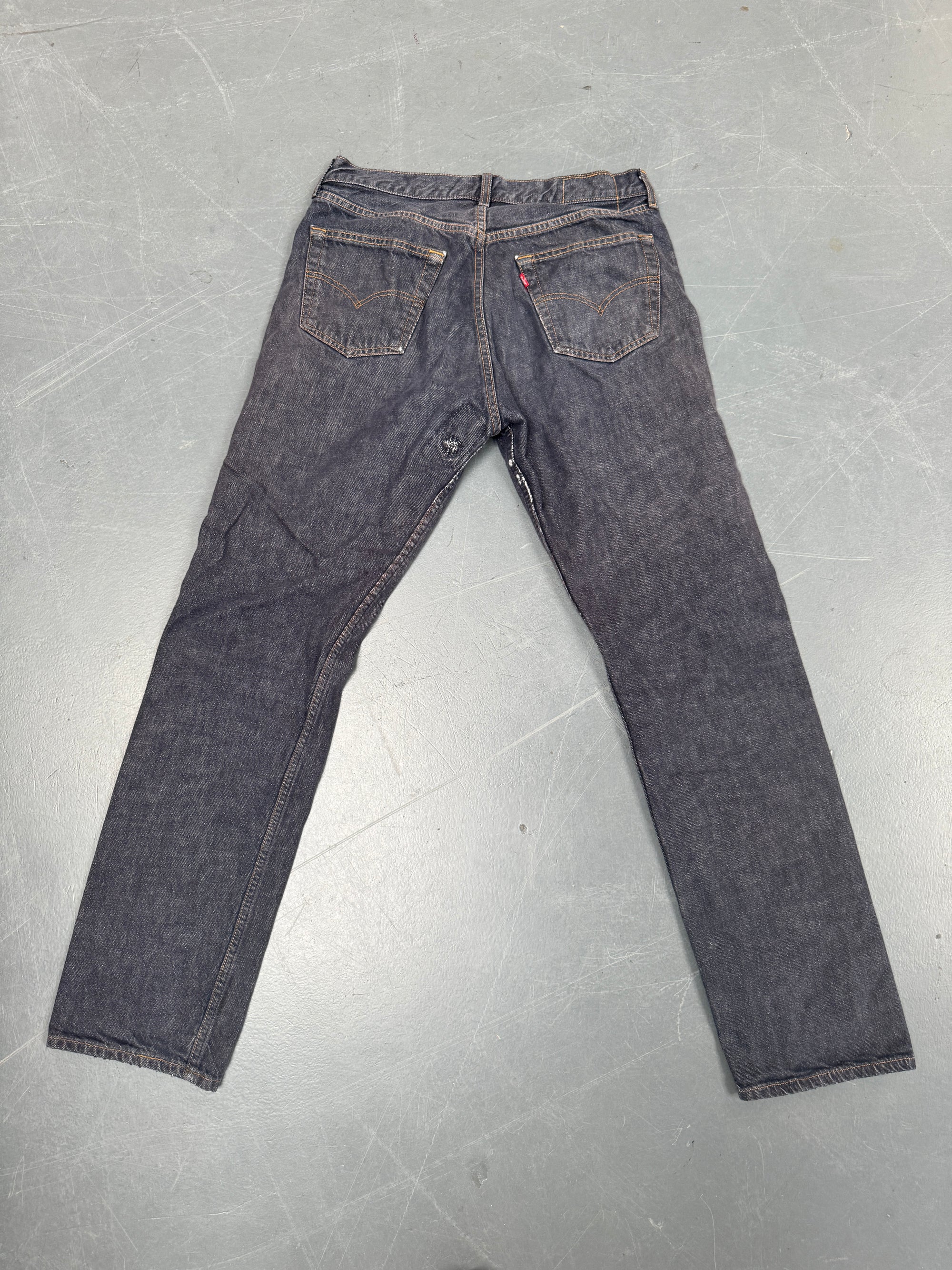 Mens Levis 501 Regular Fit Vintage Jean - W 30 L 32 - Slate Grey SL262