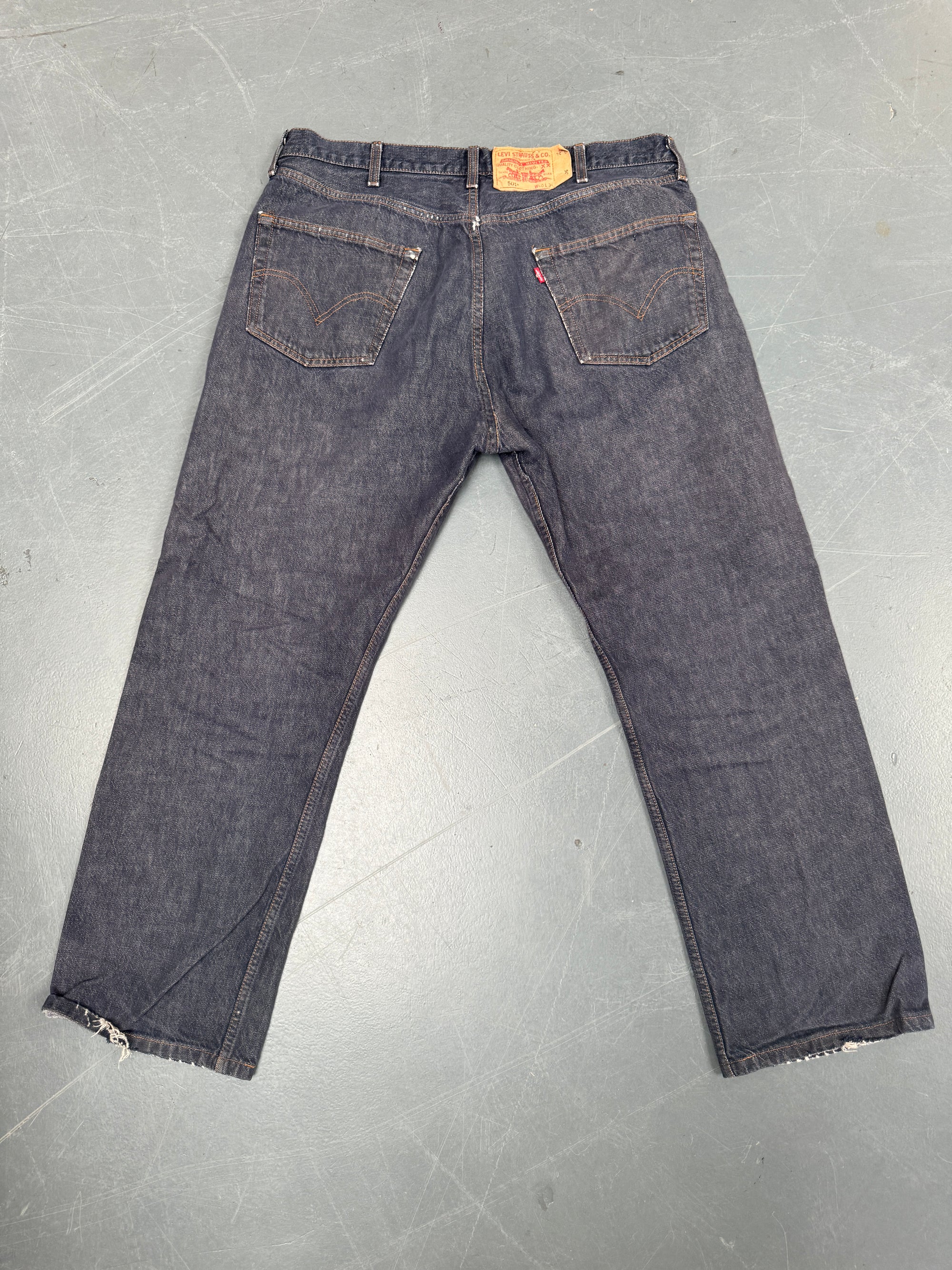 Mens Levis 501 Regular Fit Vintage Jean - W 36 L 30 - Slate Grey SL266