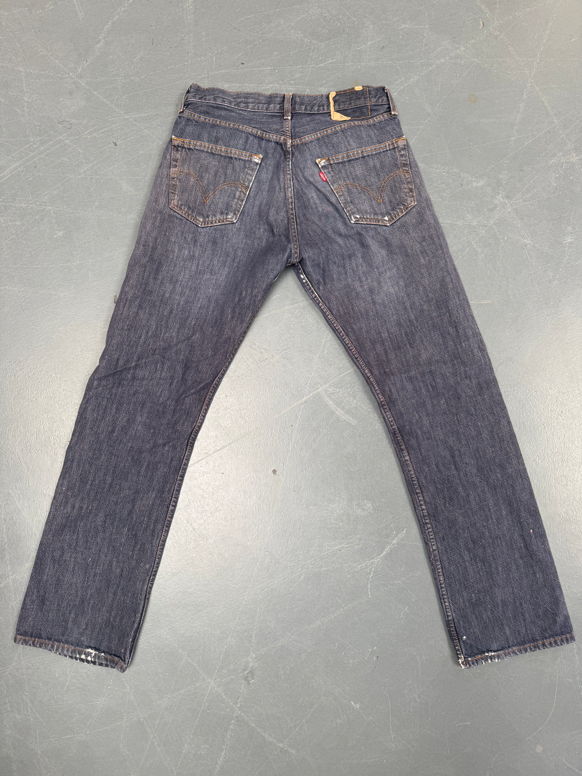Mens Levis 501 Regular Fit Vintage Jean - W 30 L 33 - Slate Grey SL275