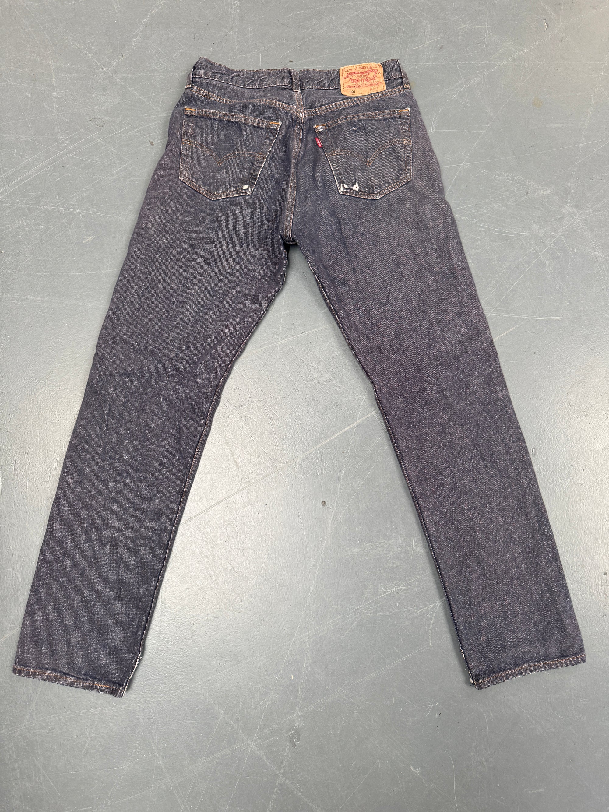 Mens Levis 501 Regular Fit Vintage Jean - W 30 L 32 - Slate Grey SL280