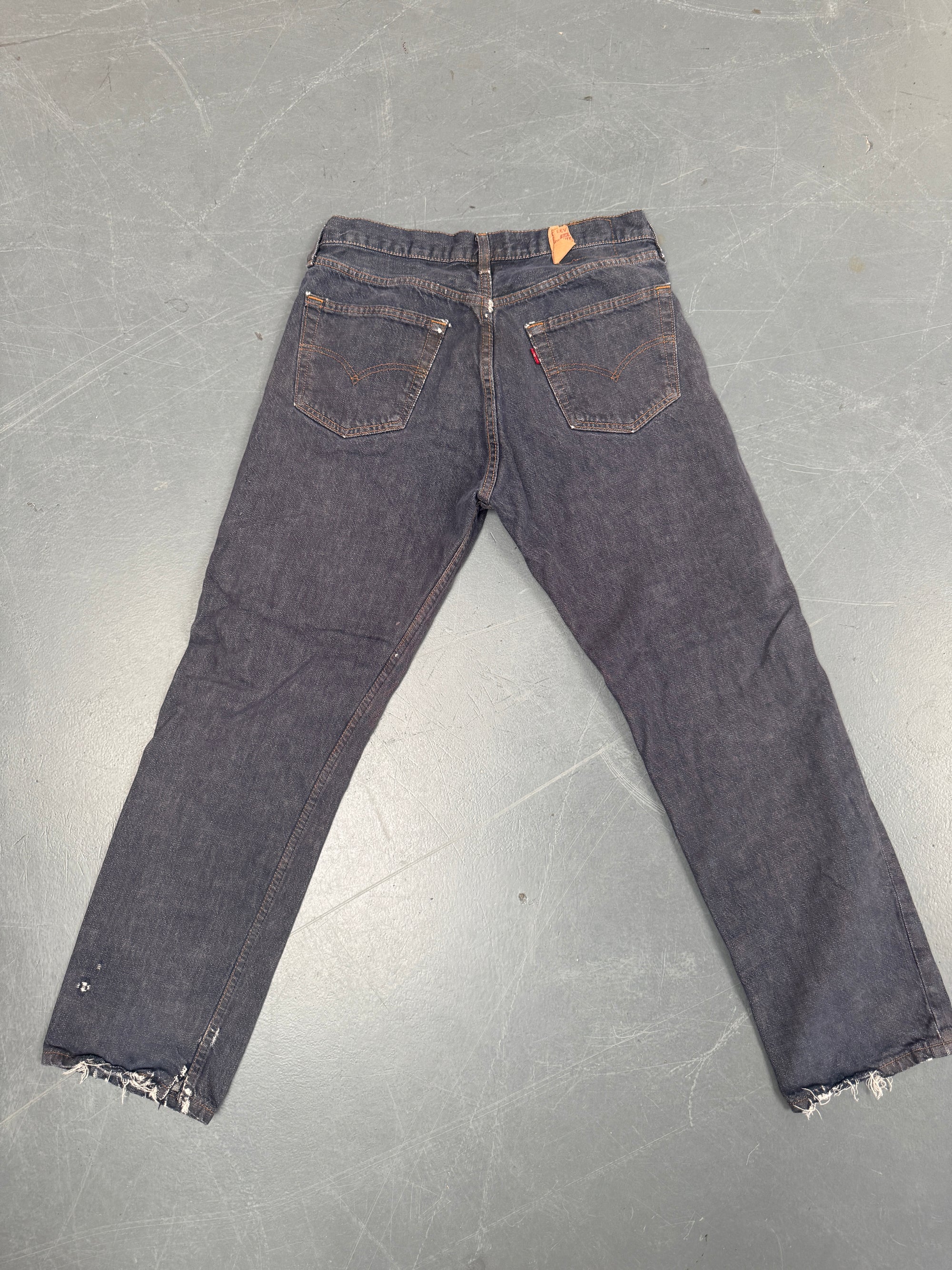 Mens Levis 501 Regular Fit Vintage Jean - W 30 L 28 - Slate Grey SL302