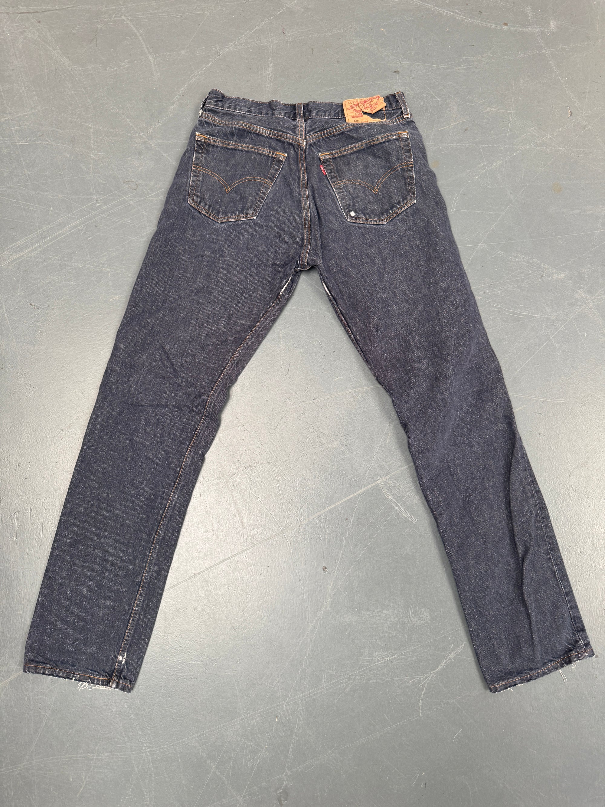 Mens Levis 501 Regular Fit Vintage Jean - W 29 L 32 - Slate Grey SL304