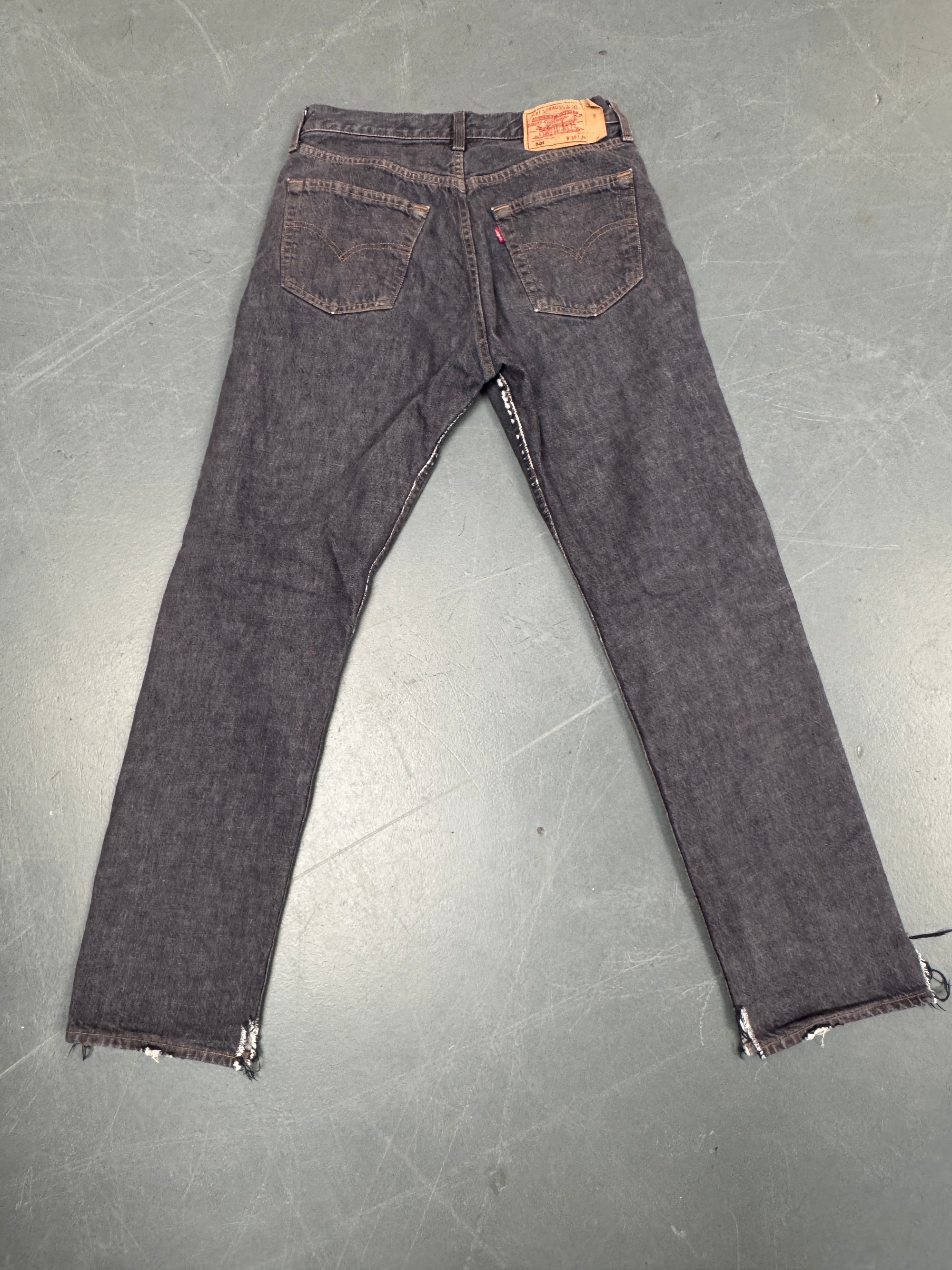 Mens Levis 501 Regular Fit Vintage Jean - W 30 L 32 - Slate Grey SL305
