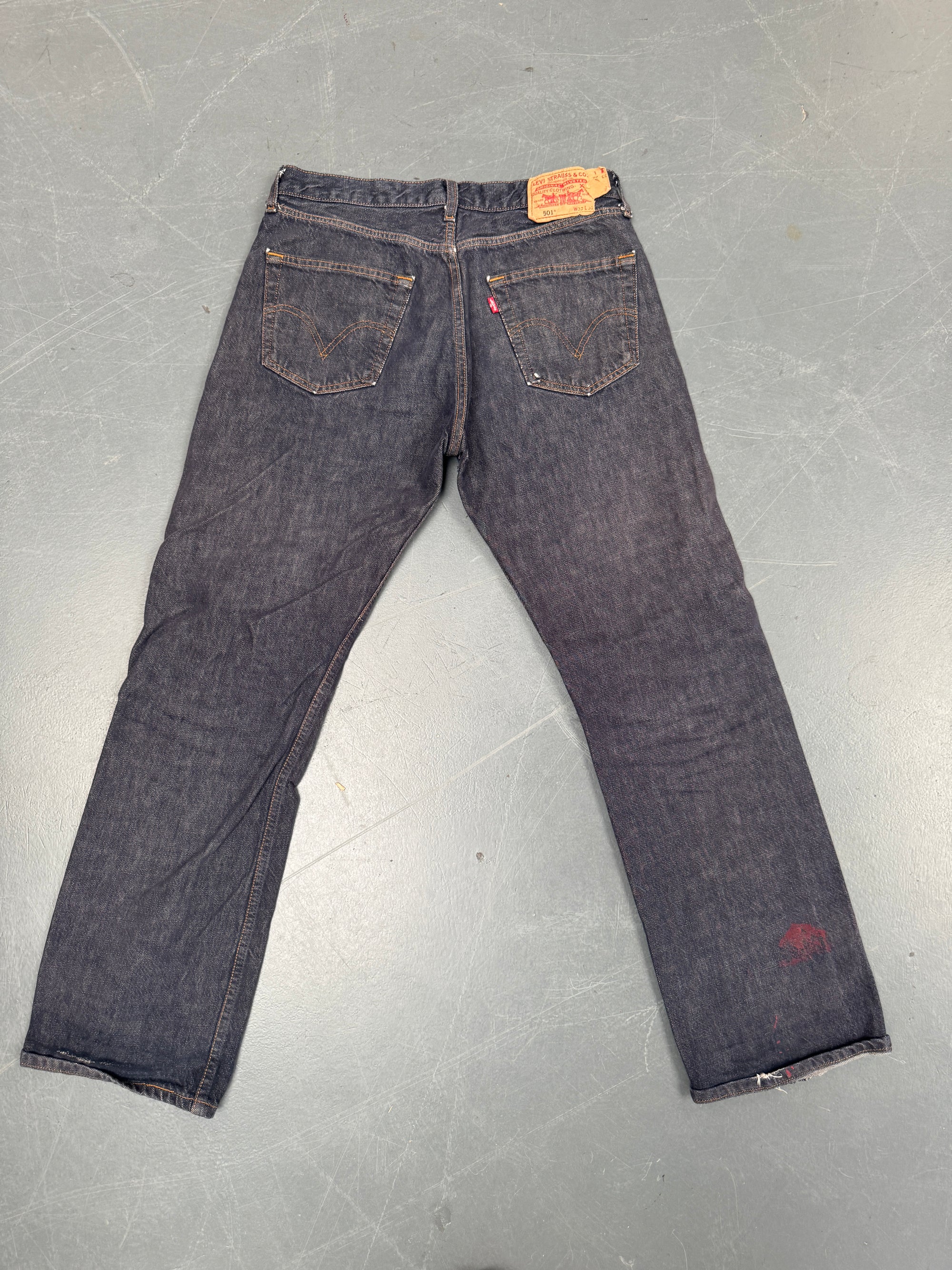 Mens Levis 501 Regular Fit Vintage Jean - W 30 L 30 - Slate Grey SL306