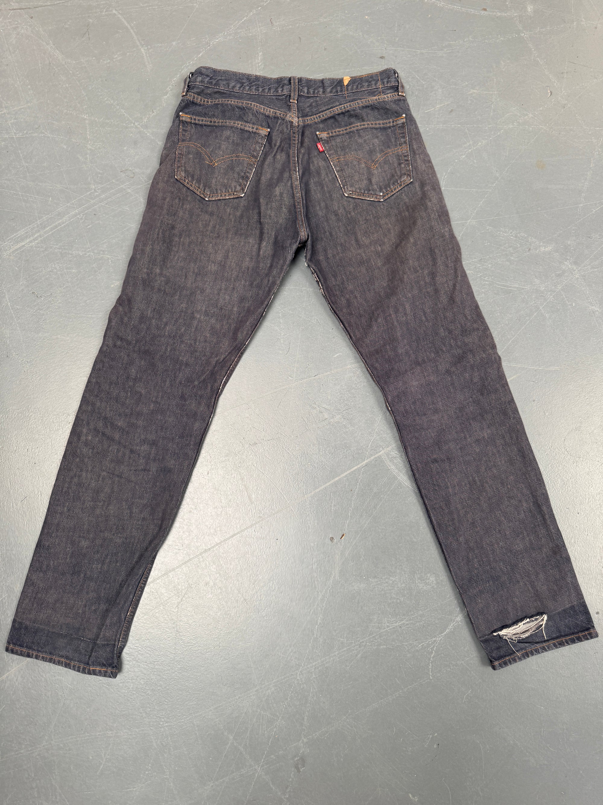 Mens Levis 501 Regular Fit Vintage Jean - W 32 L 32 - Slate Grey SL312