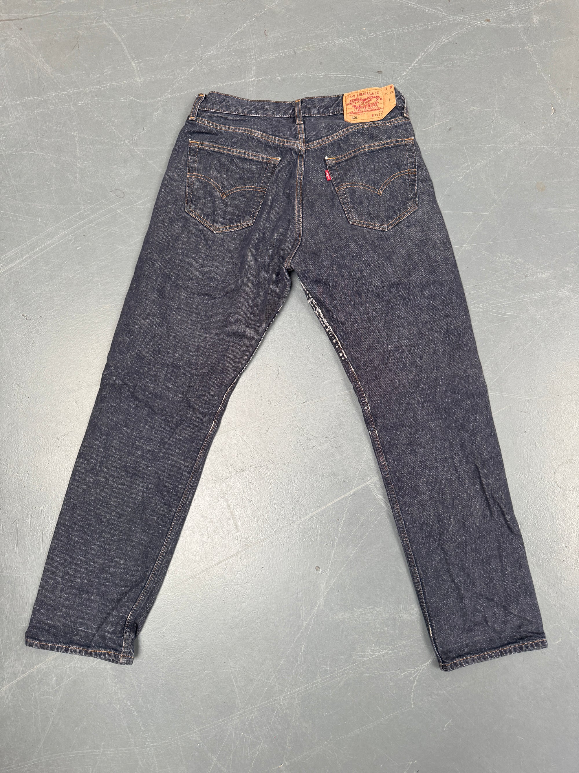 Mens Levis 501 Regular Fit Vintage Jean - W 30 L 30 - Slate Grey SL331