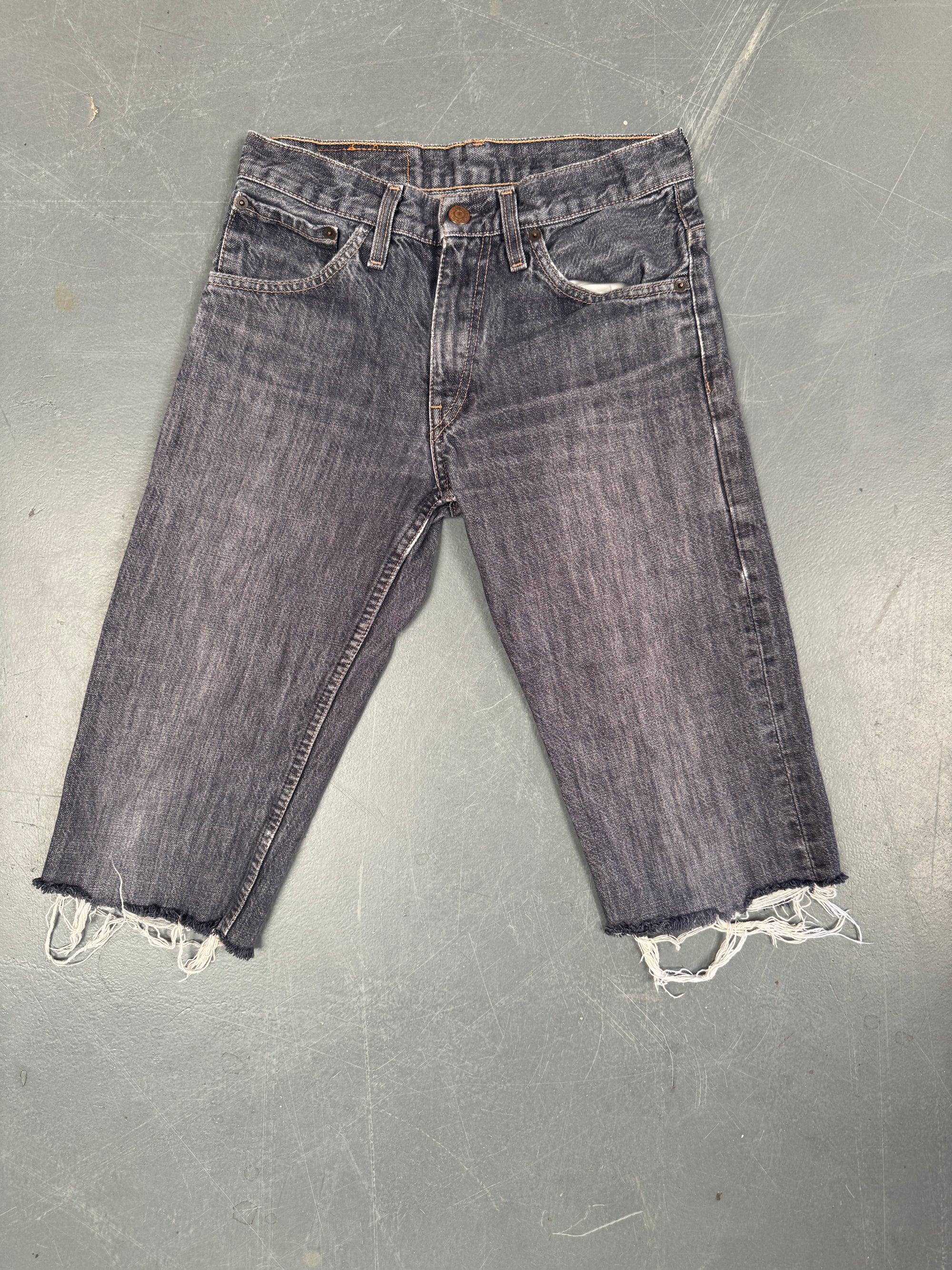 Mens Levis 501 Regular Fit Vintage Denim Short - W 26 - Slate Grey SL388