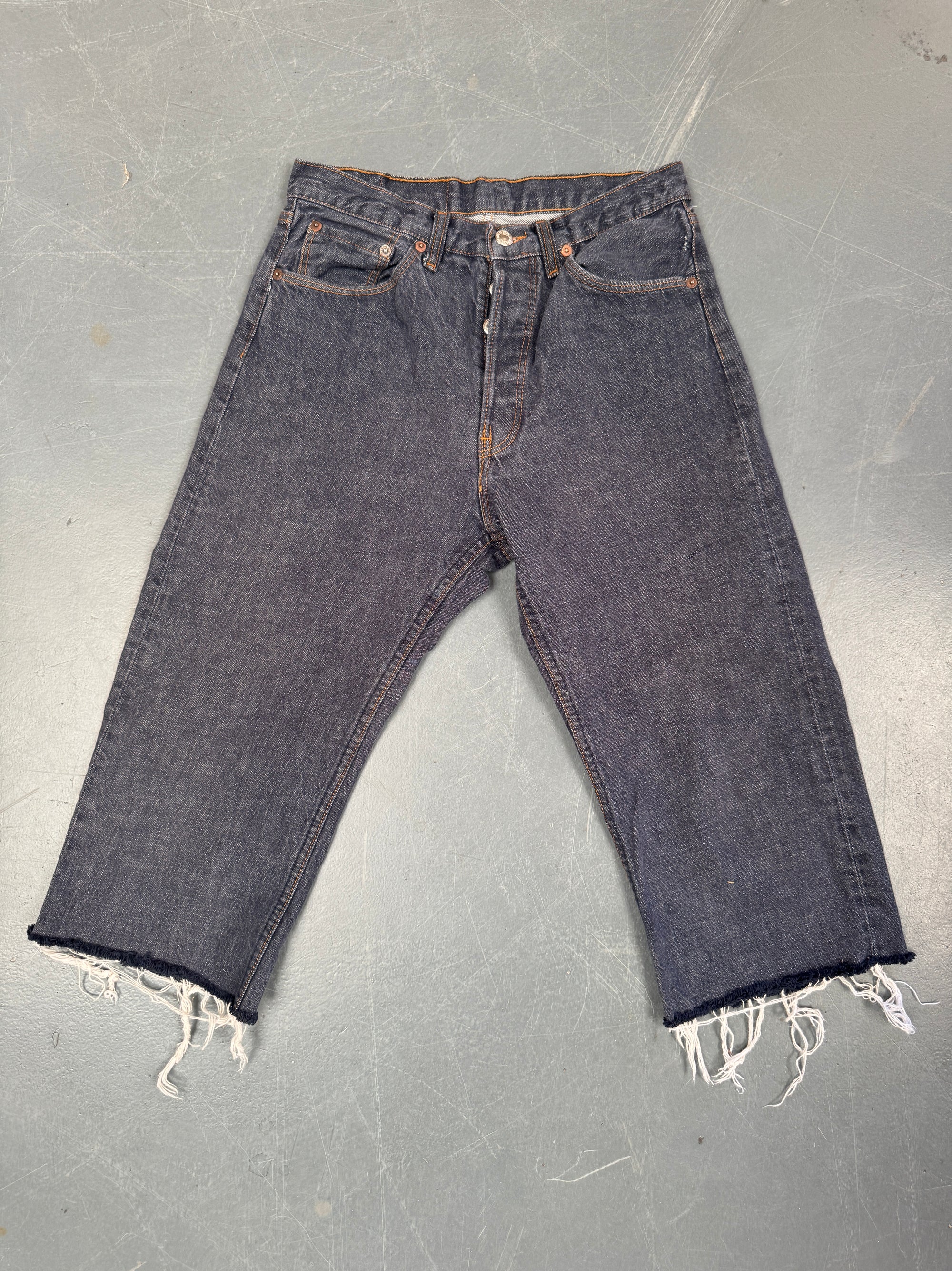 Mens Levis 501 Regular Fit Vintage Denim Short - W 36 - Slate Grey SL404