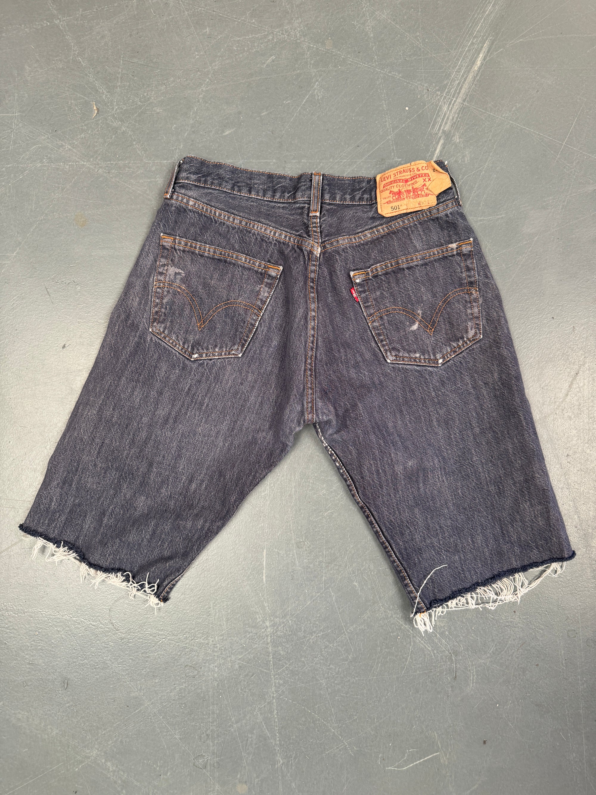 Mens Levis 501 Regular Fit Vintage Denim Short - W 30 - Slate Grey SL406