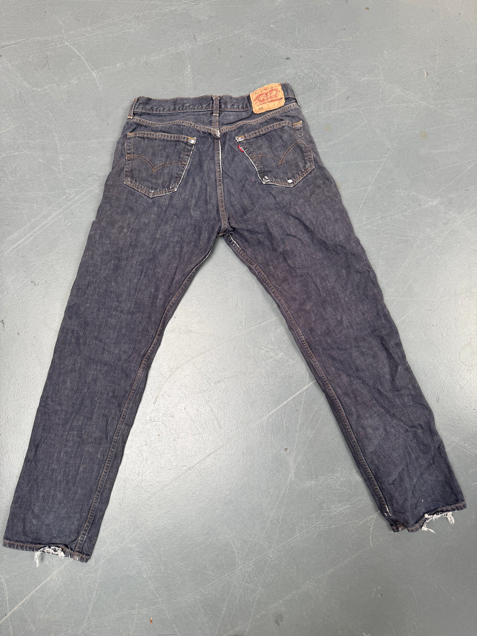 Mens Levis 501 Regular Fit Vintage Jean - W 30 L 31 - Slate Grey SL94
