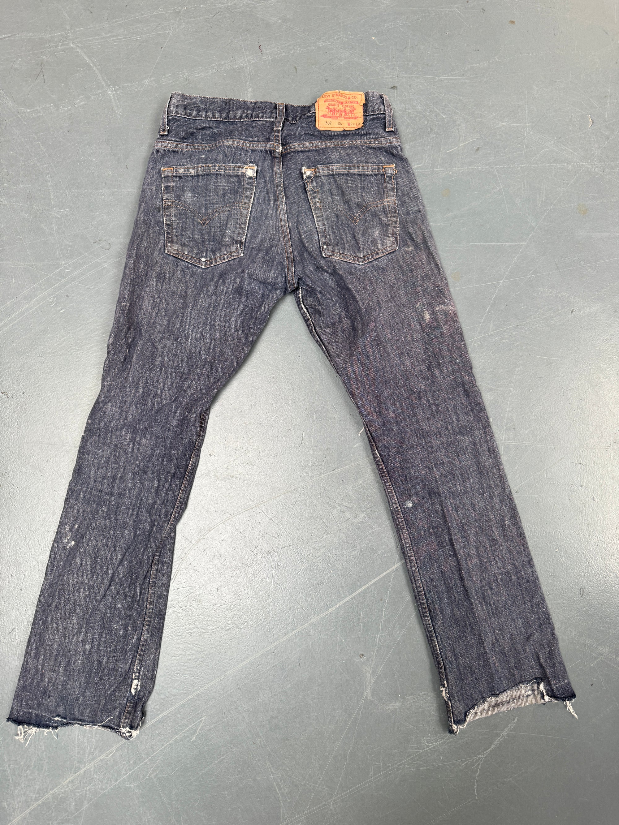 Mens Levis 501 Regular Fit Vintage Jean - W 28 L 30 - Slate Grey SL98