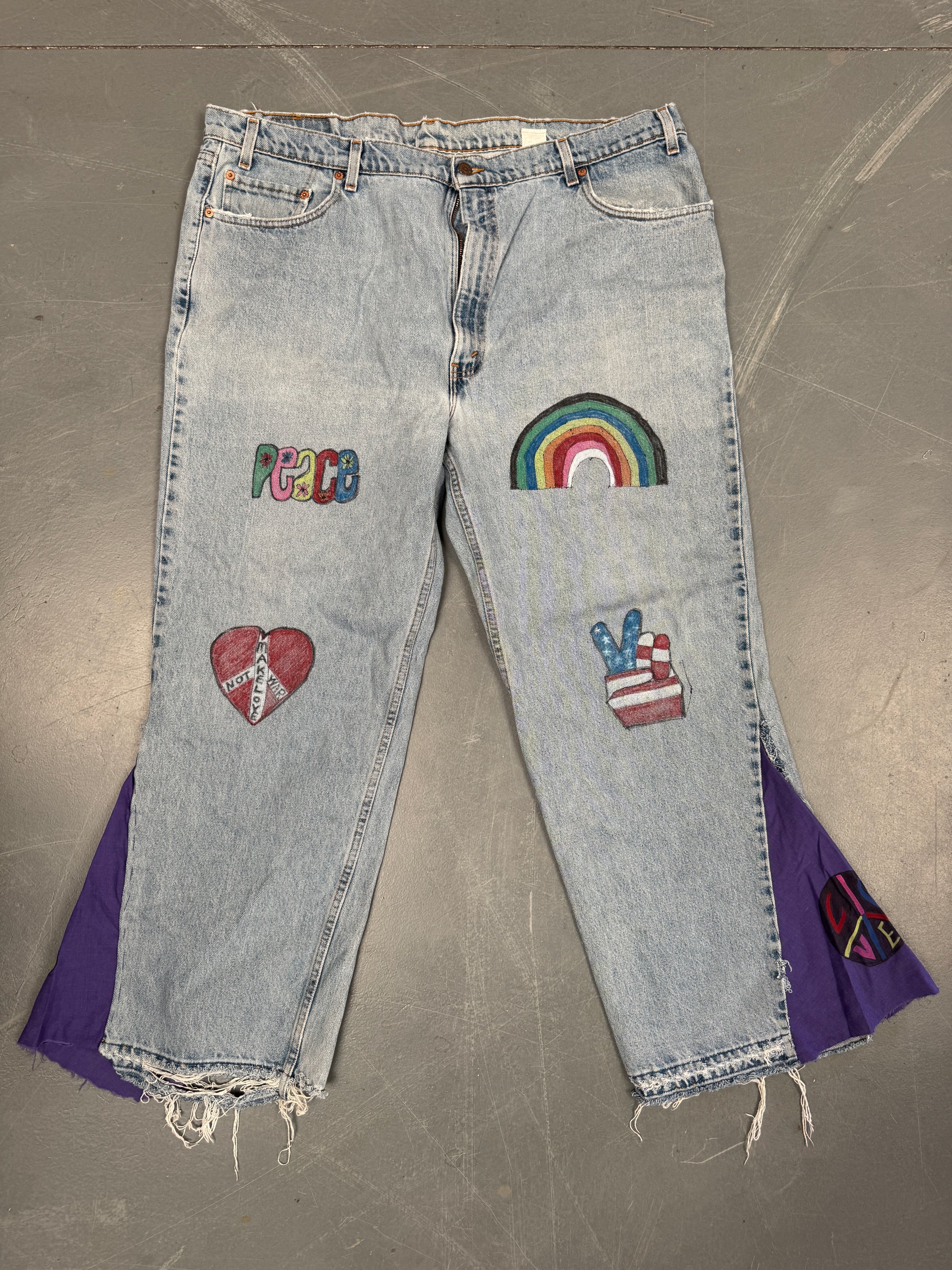 Mens Levis 550 Relaxed Fit Vintage Jean - W 42 L 29