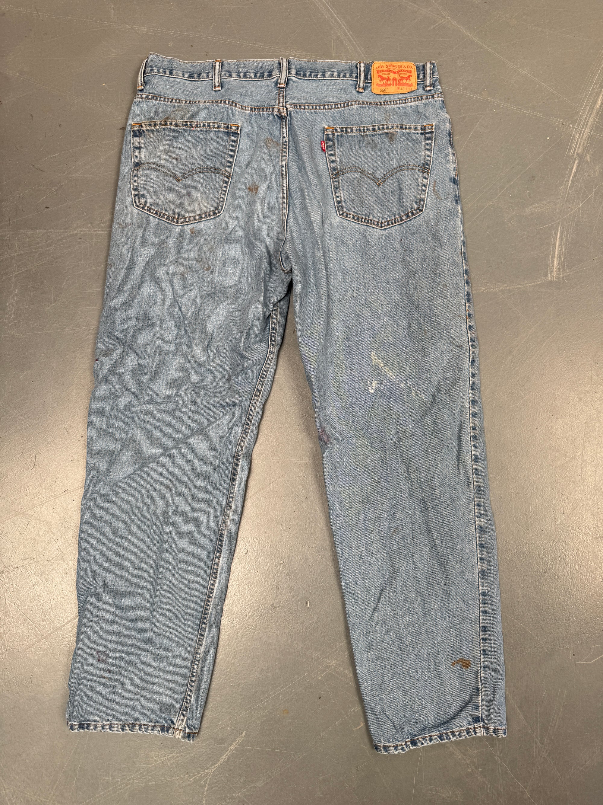 Mens Levis 550 Relaxed Fit Vintage Jean - W 40 L 32