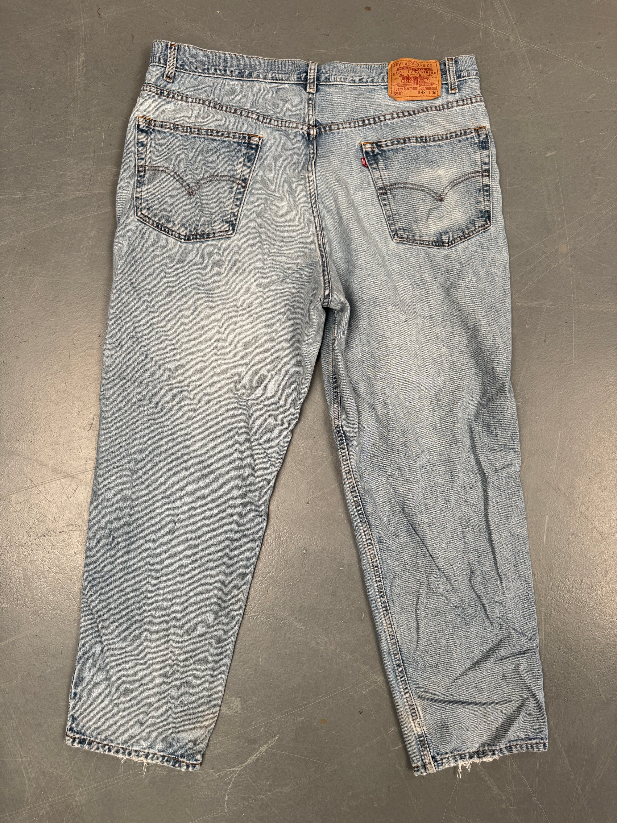 Mens Levis 550 Relaxed Fit Vintage Jean - W 38 L 30