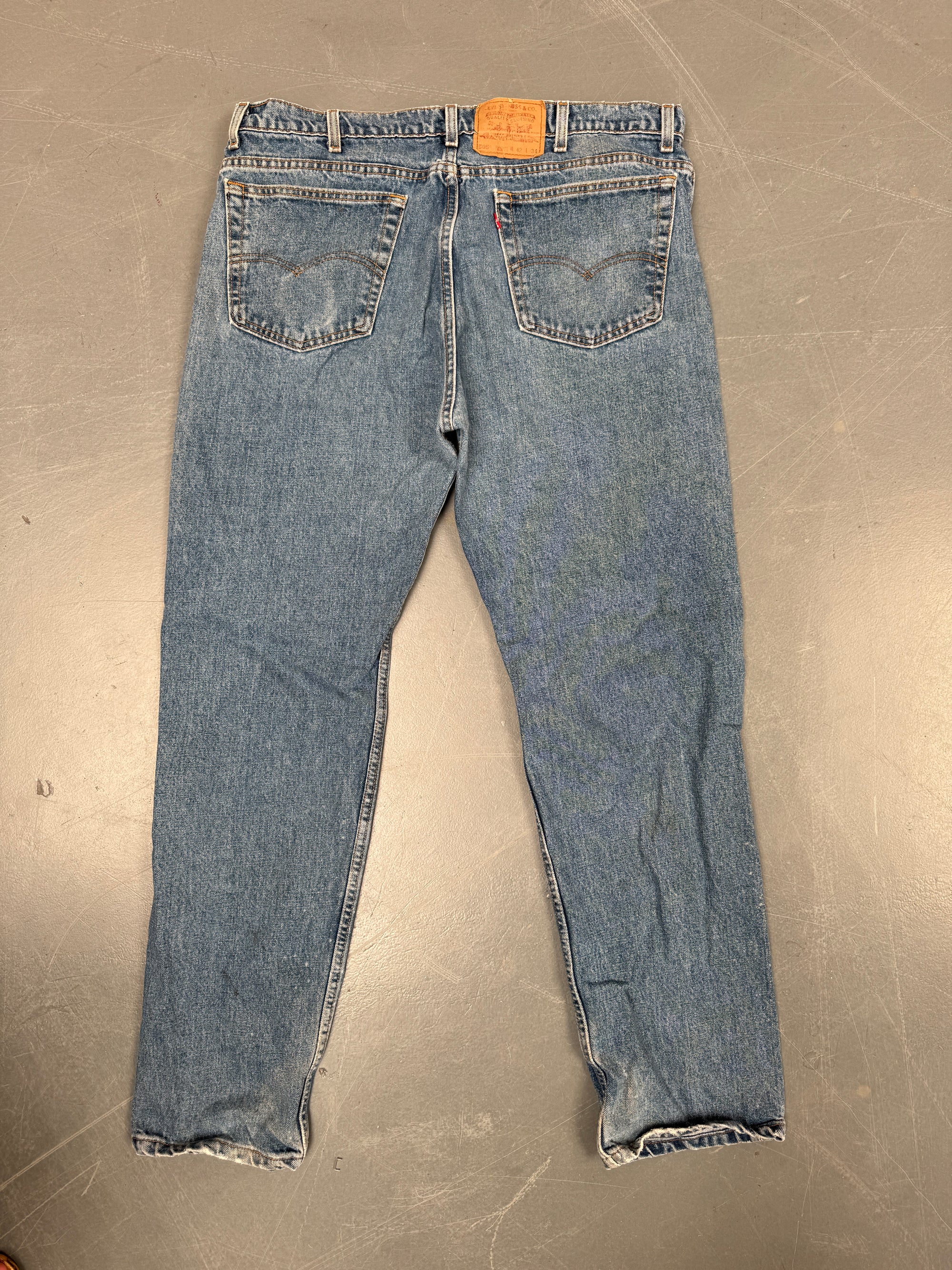 Mens Levis 505 Regular Fit Vintage Jean - W 38 L 33