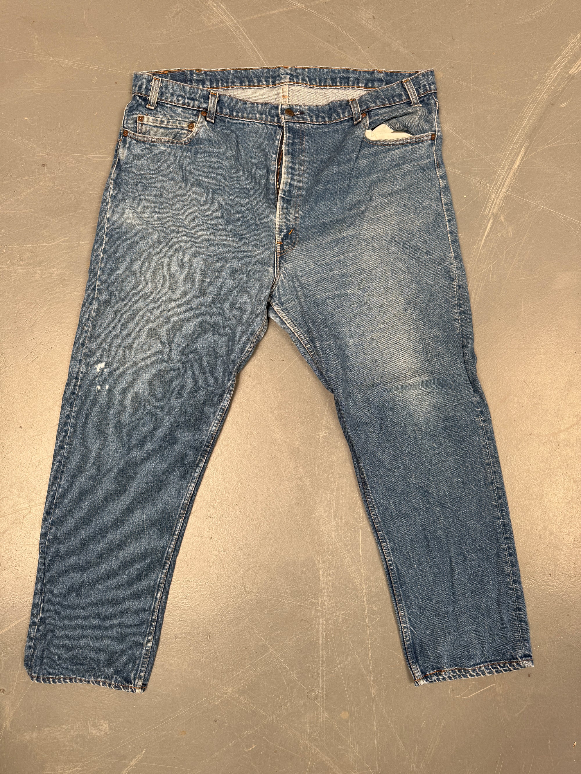 Mens Levis 505 Regular Fit Vintage Jean - W 42 L 29