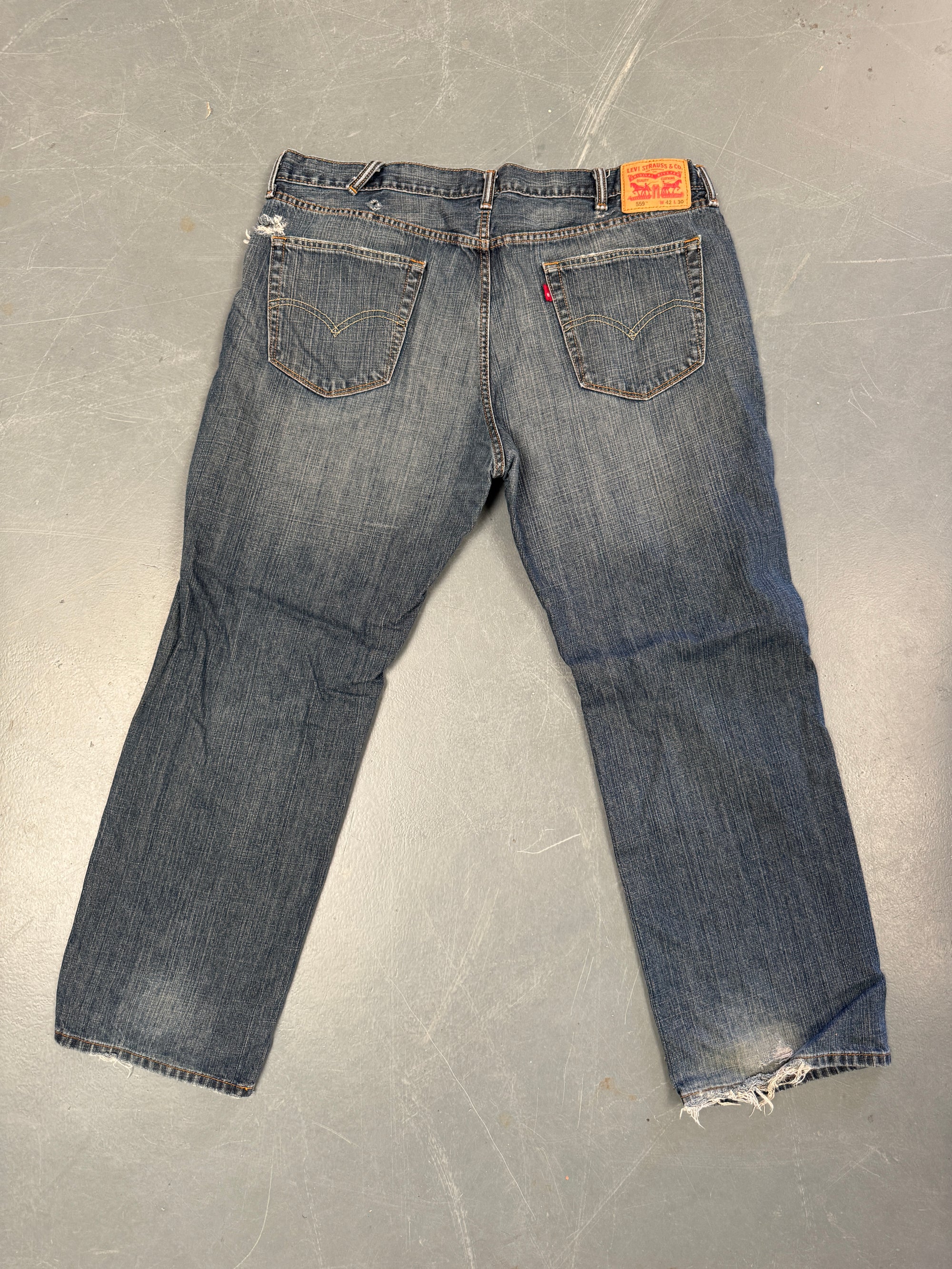 Mens Levis 559 Straight Fit Vintage Jean - W 42 L 30 - SS175
