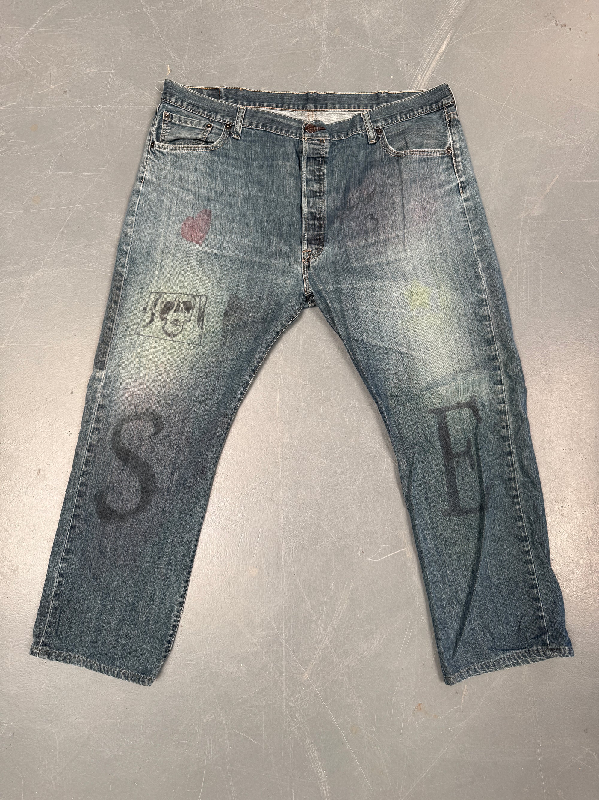 Mens Levis 501 Regular Fit Vintage Jean - W 42 L 29 - SS191