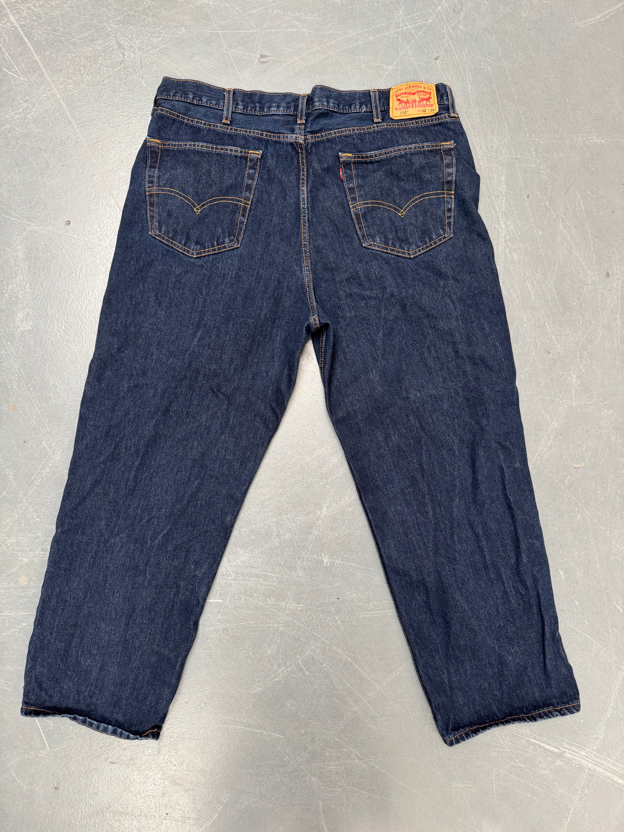 Mens Levis 550 Relaxed Fit Vintage Jean - W 40 L 28