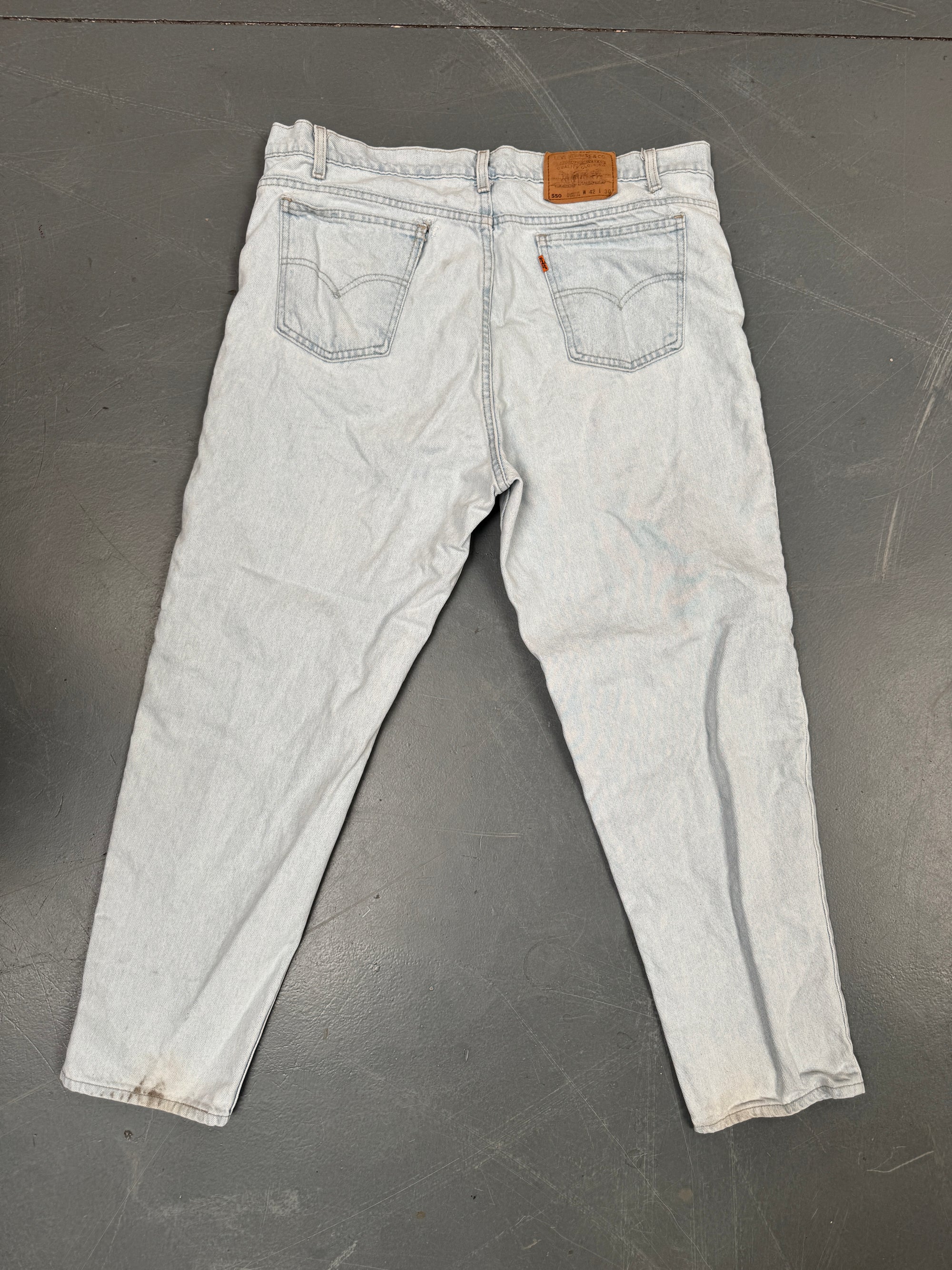 Mens Levis 550 Relaxed Fit Vintage Jean - W 40 L 29