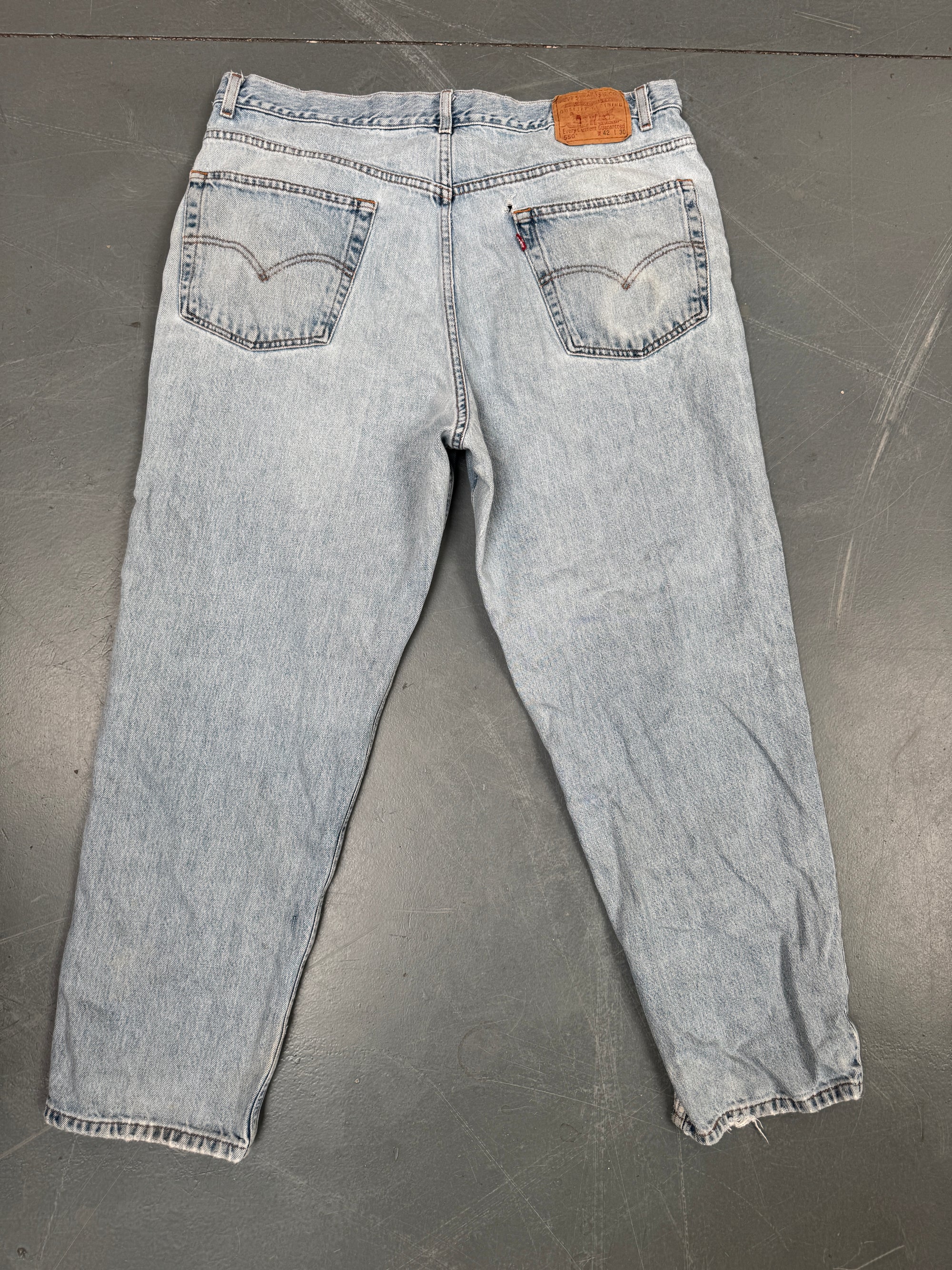 Mens Levis 550 Relaxed Fit Vintage Jean - W 38 L 29